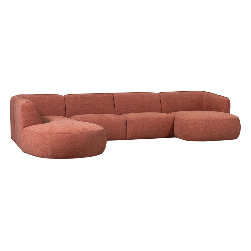 WOOOD Exclusive-collectie Polly Sofa U-shape Left Pink