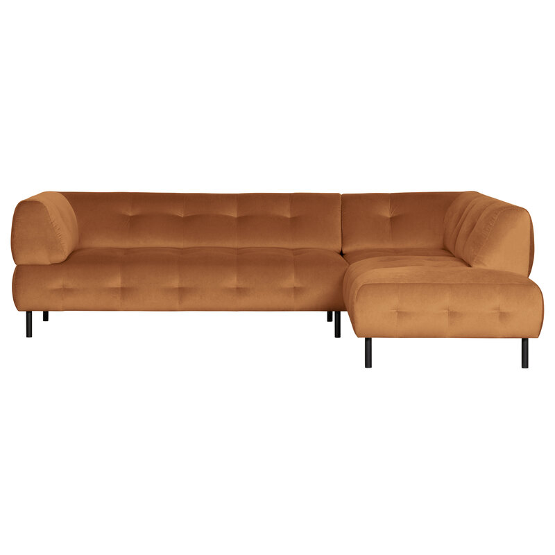 WOOOD-collectie Lloyd Corner Sofa Right Washed Velvet Cinnamon