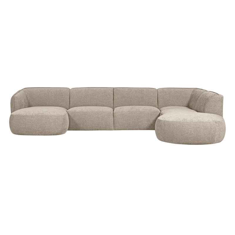WOOOD-collectie Polly Sofa U-shape Right Sand