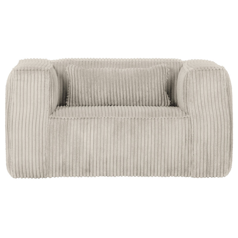 WOOOD-collectie Bean Fauteuil Grove Ribstof Naturel