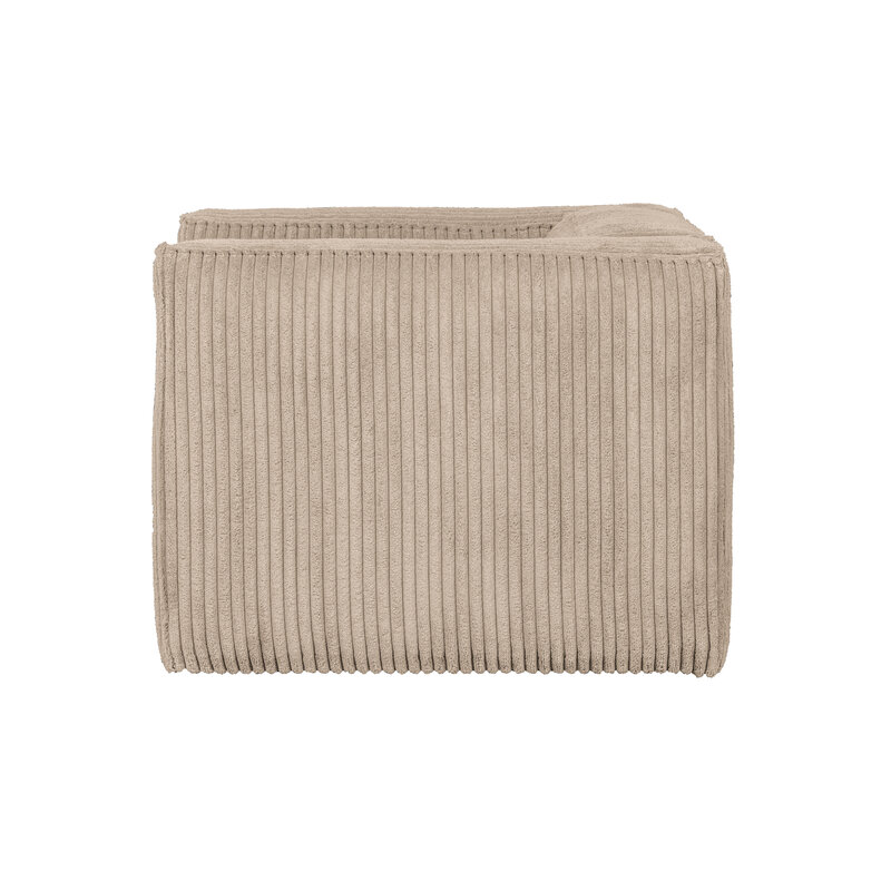 WOOOD-collectie Bean Fauteuil Grove Ribstof Travertin