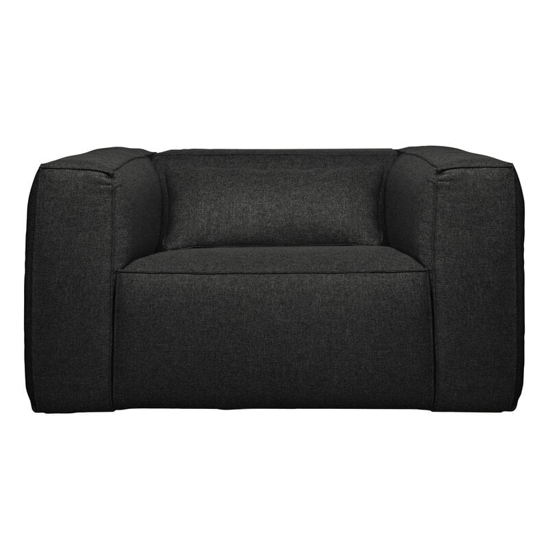 WOOOD-collectie Bean Armchair Incl. Cushion Dark Grey