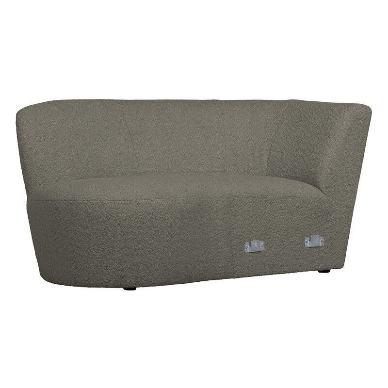 WOOOD Exclusive-collectie Coco Chaise Longue Element Left BouclÉ Warm Green