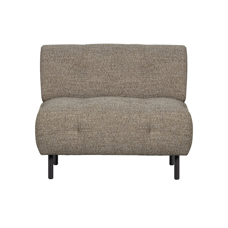 WOOOD-collectie Lloyd Fauteuil Grof Geweven Bruin Melange