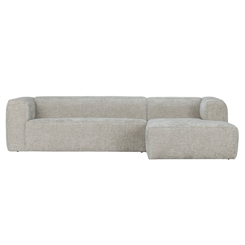 WOOOD-collectie Bean Hoekbank Rechts Grove Melange Stof Naturel
