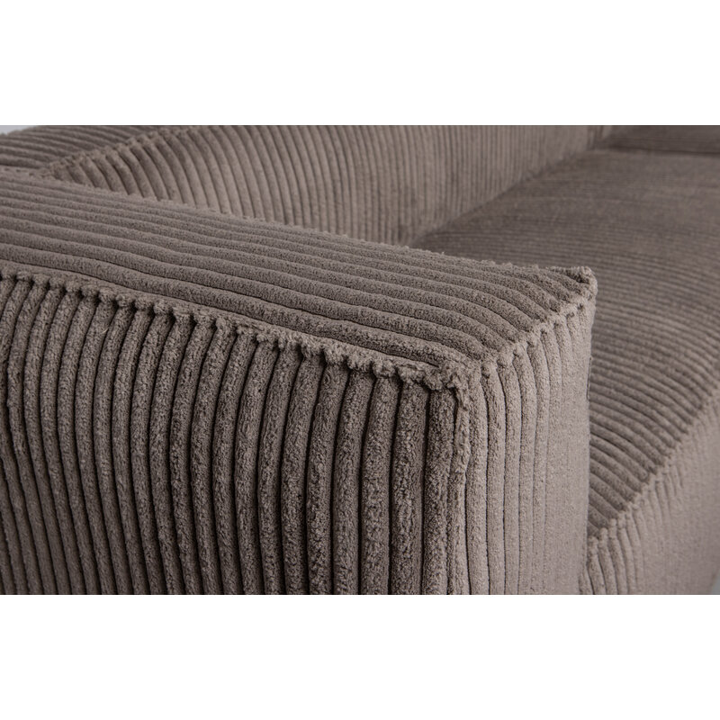 WOOOD-collectie Bean Corner Sofa Right Hefty Ribcord Mud