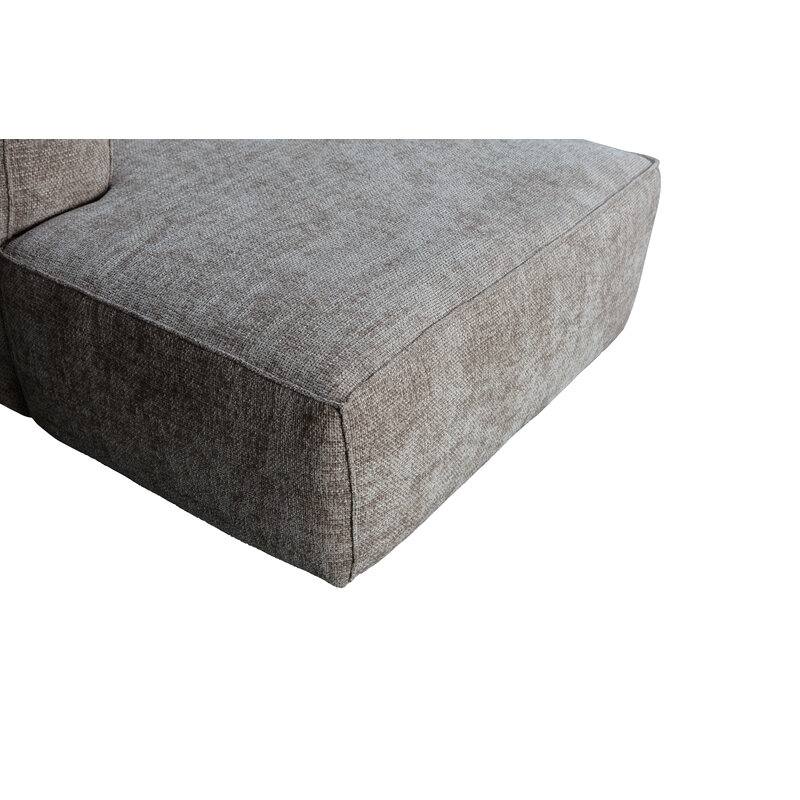 WOOOD-collectie Bean Corner Sofa Left Hefty Melange Travertin