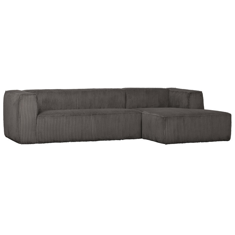 WOOOD-collectie Bean Hoekbank Rechts Grove Ribstof Terrazzo