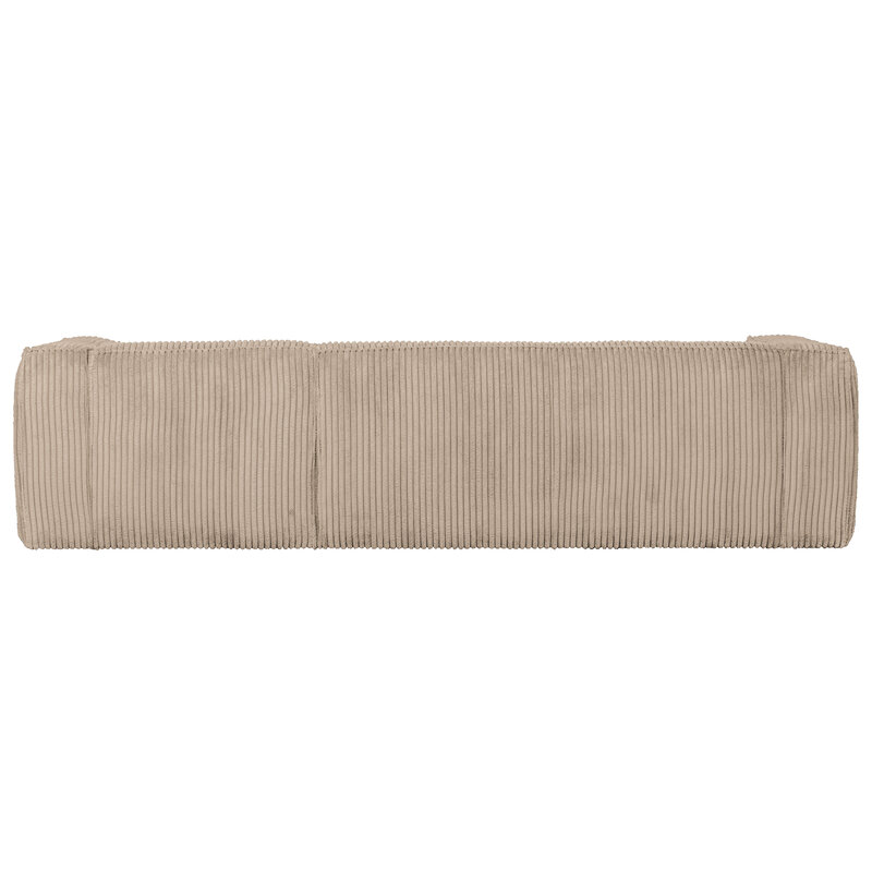 WOOOD-collectie Bean Corner Sofa Right Hefty Ribcord Travertin
