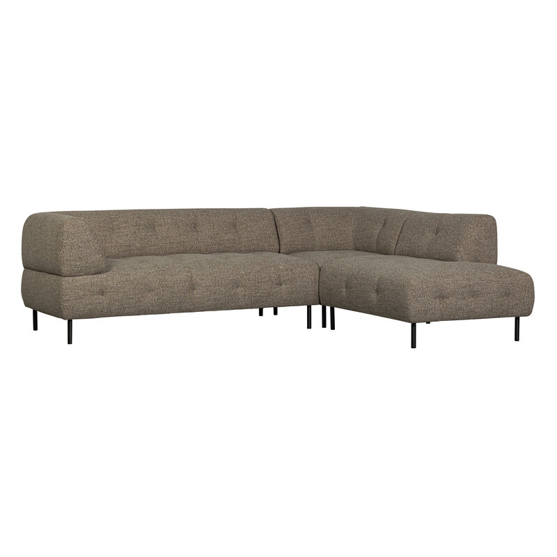 WOOOD-collectie Lloyd Corner Sofa Right Coarse Woven Dark Brown Melange