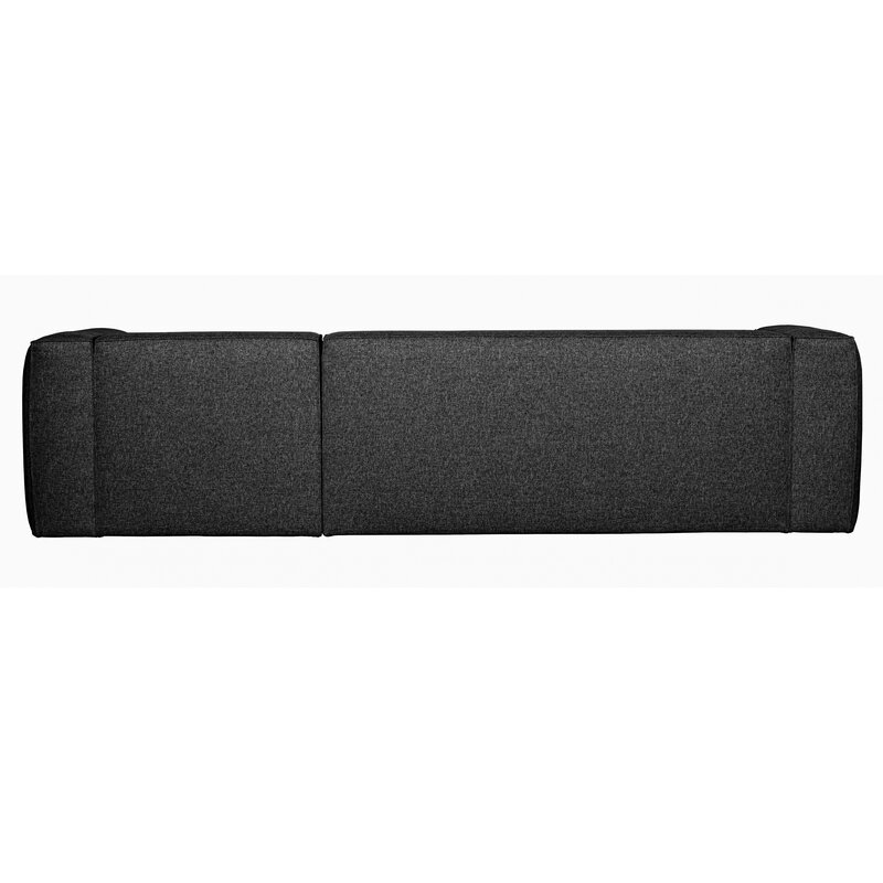 WOOOD-collectie Bean Hoekbank Rechts Incl. Kussens Donkergrijs Gemeleerd