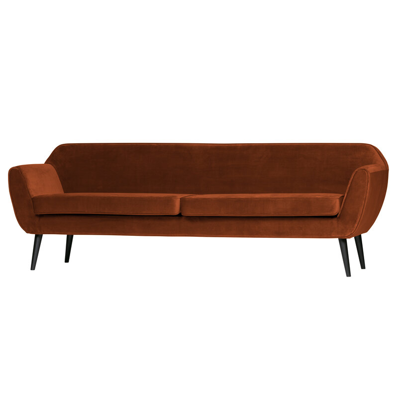 WOOOD-collectie Rocco Xl Sofa 230 Cm Velvet Rust