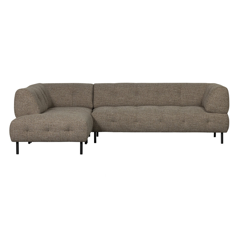WOOOD-collectie Lloyd Corner Sofa Left Coarse Woven Dark Brown Melange