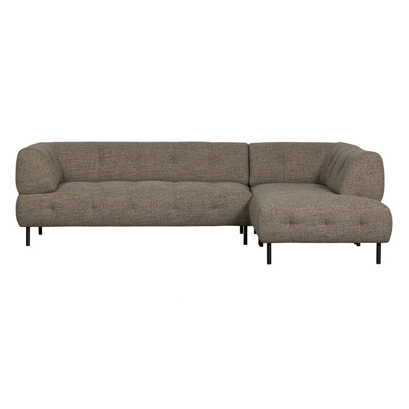 WOOOD-collectie Lloyd Corner Sofa Right Coarse Woven Dark Brown Melange