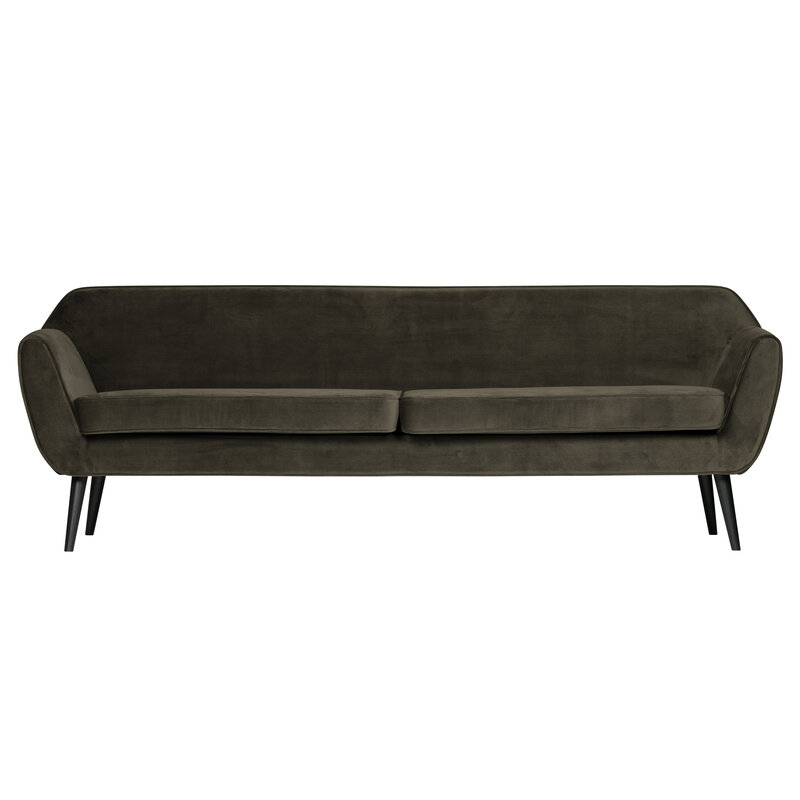 WOOOD-collectie Rocco Xl Sofa 230 Cm Fluweel Warm Groen