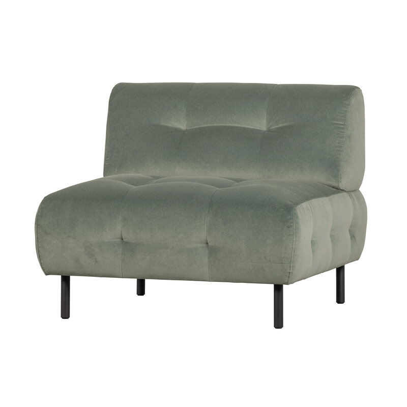 WOOOD-collectie Lloyd Armchair Washed Velvet Waterplant