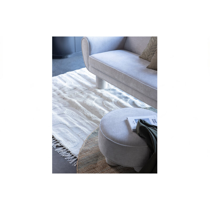 WOOOD-collectie Bodi 2-zits Bank Met Ronde Poten Naturel