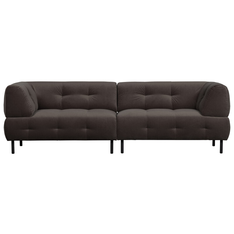 WOOOD-collectie Lloyd 4-seater Washed Velvet Cast Iron