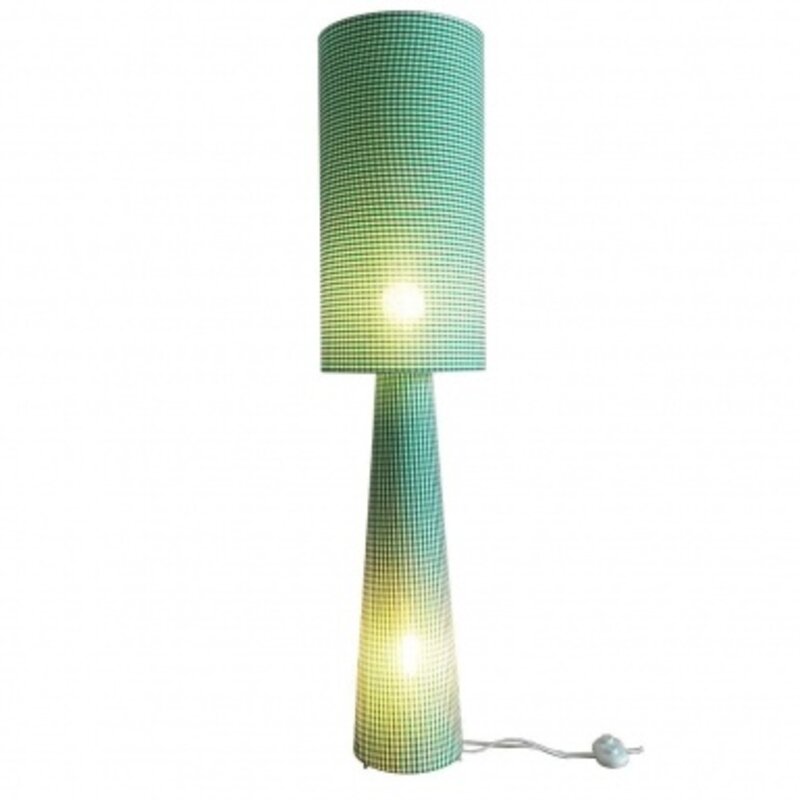 OPJET  Vloerlamp Saturn Groen met Ruiten