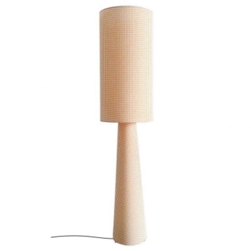 OPJET  Vloerlamp Saturn Beige met Ruiten