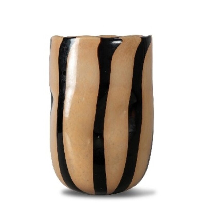 BYON Vase Curt Black/Beige