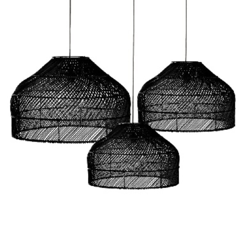 ORIGINAL HOME Lampshades Ikal Black - Set Of 3