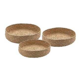 ORIGINAL HOME Mendong Tray/Lid Natural - Set Of 3