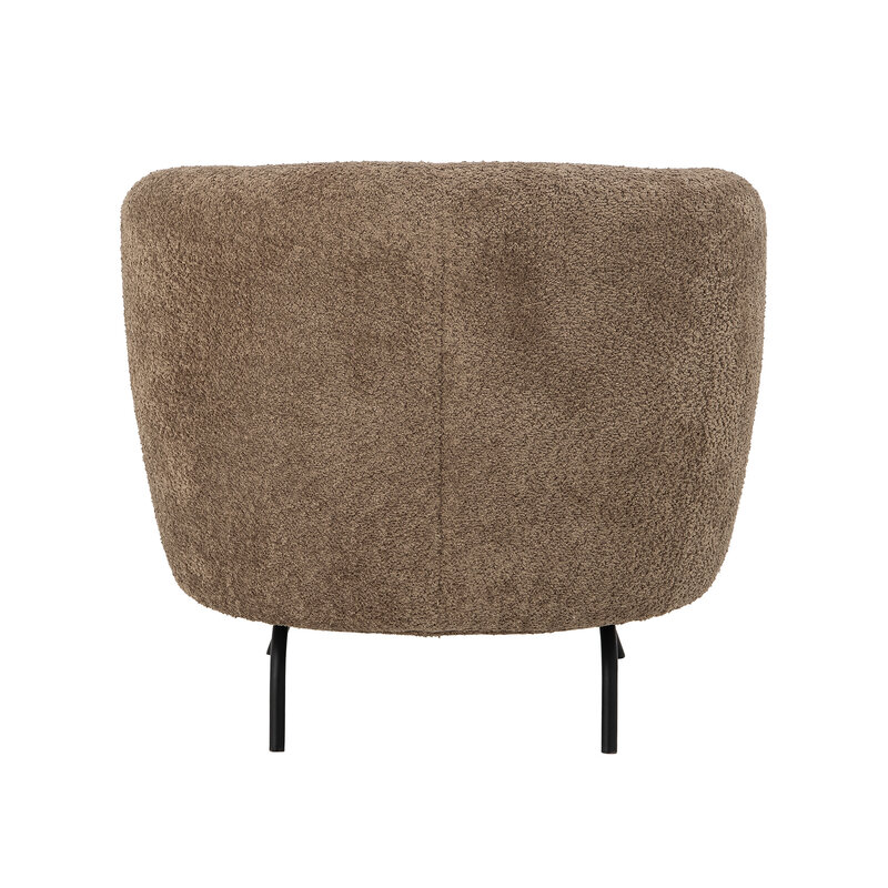 Bloomingville-collectie Harry Lounge Chair  Brown  Polyester
