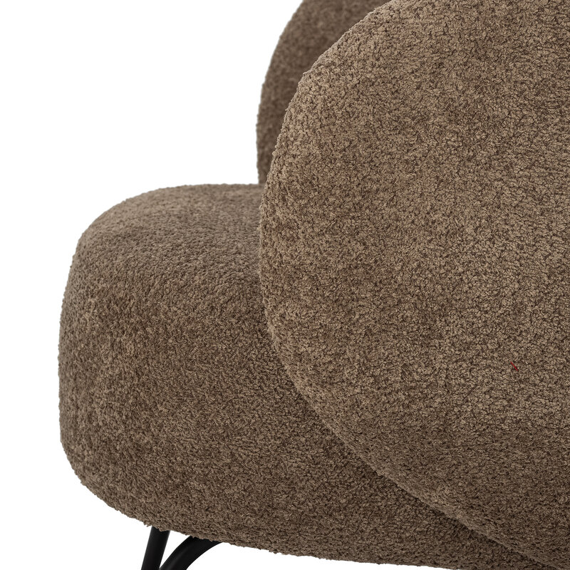 Bloomingville-collectie Harry Lounge Chair bruin polyester