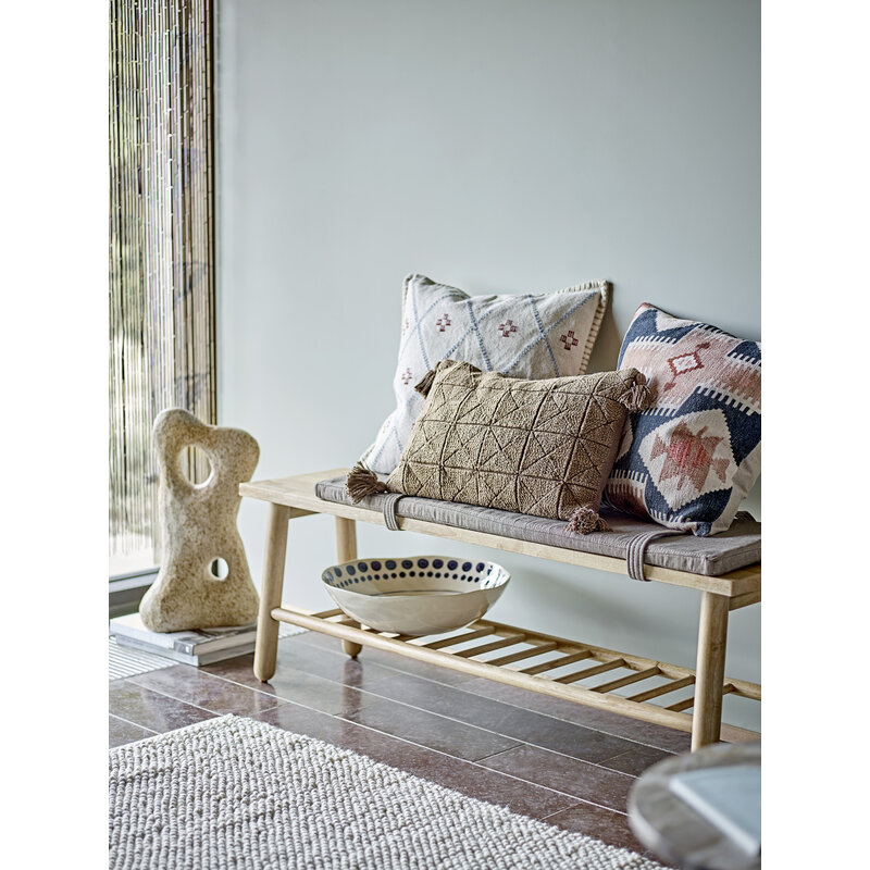 Bloomingville-collectie Shama serveerschaal oranje aardewerk