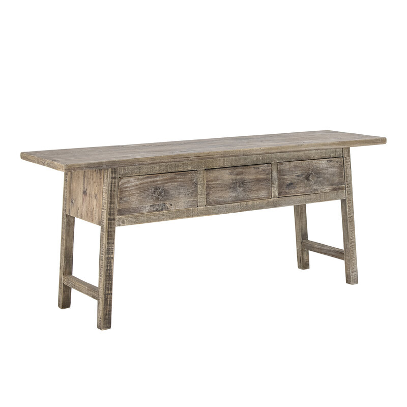 Bloomingville-collectie Camden Console Table  Nature  Reclaimed Pine Wood