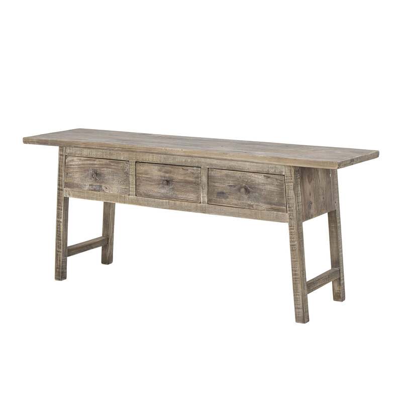 Bloomingville-collectie Camden Console Table  Nature  Reclaimed Pine Wood