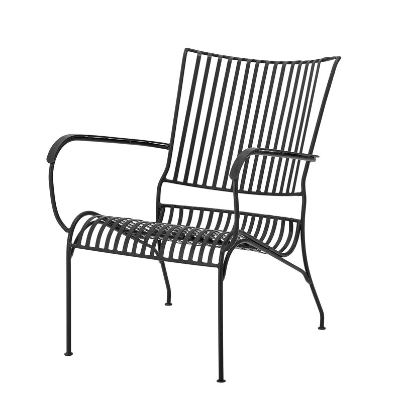 Bloomingville-collectie Marley Lounge Chair zwart ijzer