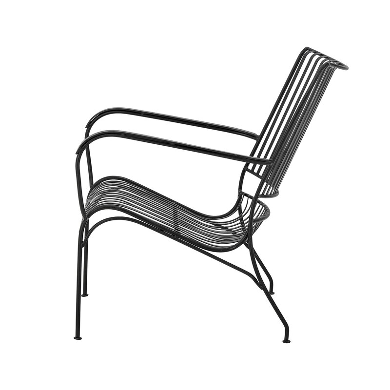 Bloomingville-collectie Marley Lounge Chair zwart ijzer