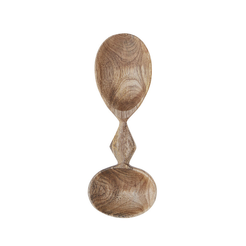 Madam Stoltz-collectie Handgemaakte houten dubbele lepel