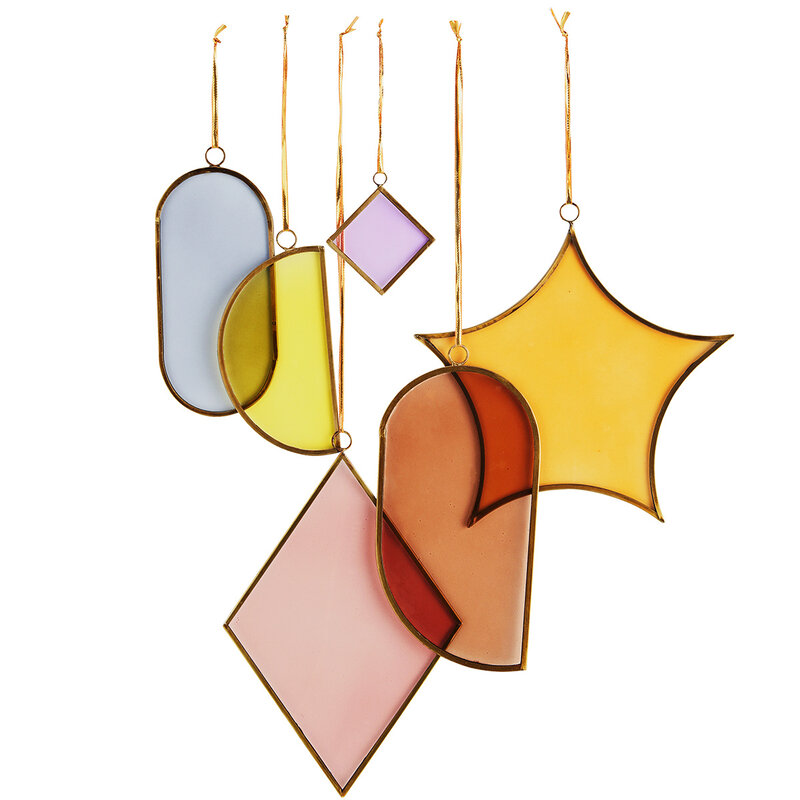 Madam Stoltz-collectie Hanging glass mobile