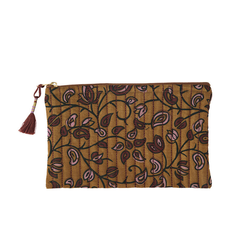 Madam Stoltz-collectie Printed cotton purse