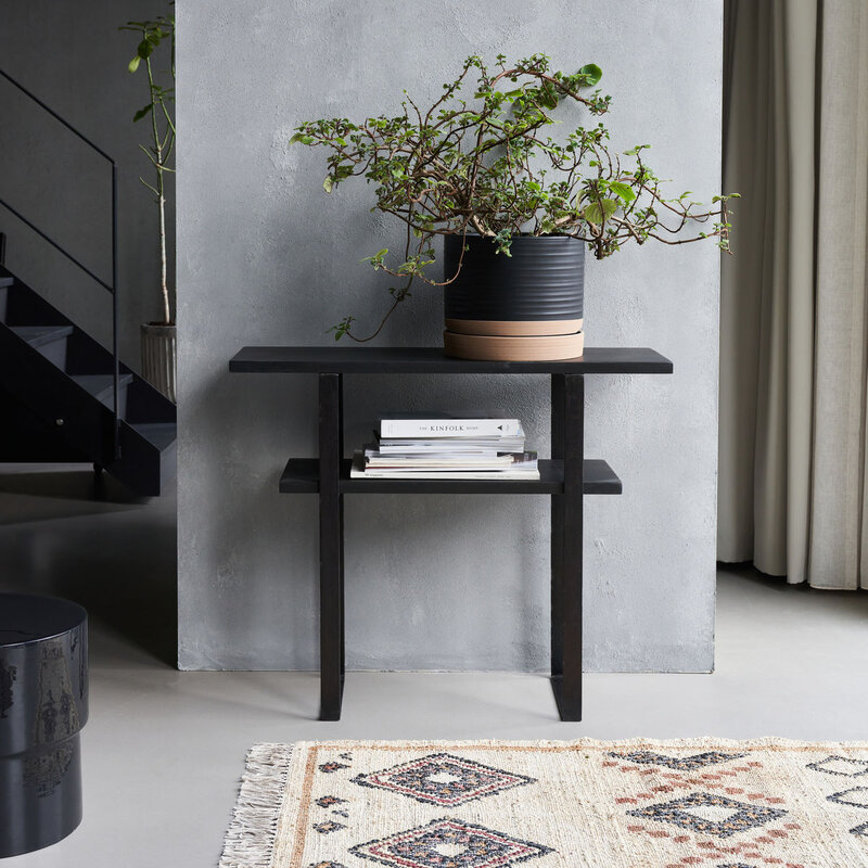 House Doctor-collectie Consoletafel Woda Zwart
