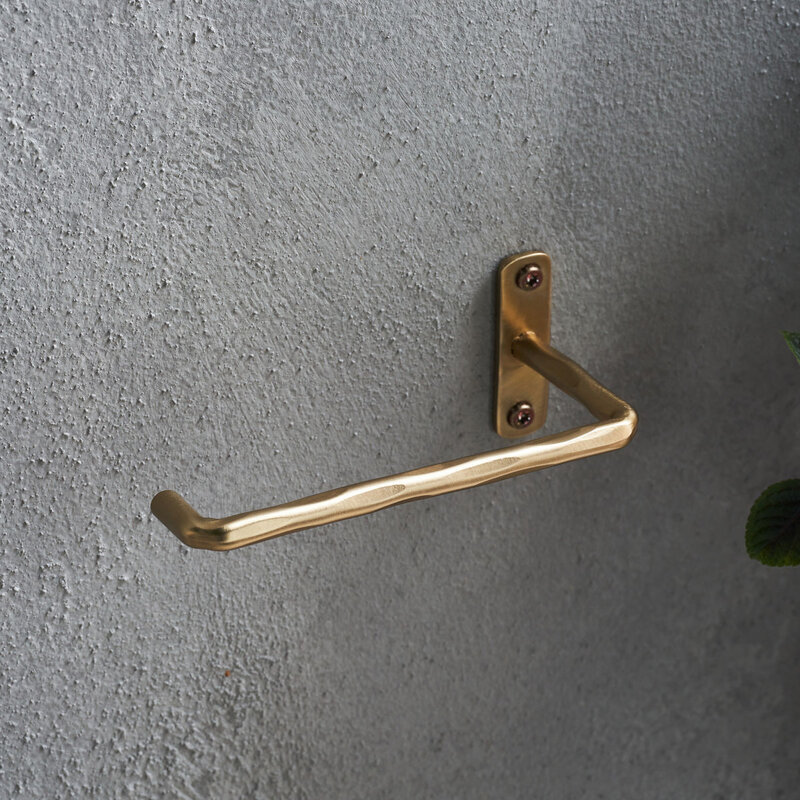 House Doctor-collectie Toilet roll holder Welo Brushed brass finish