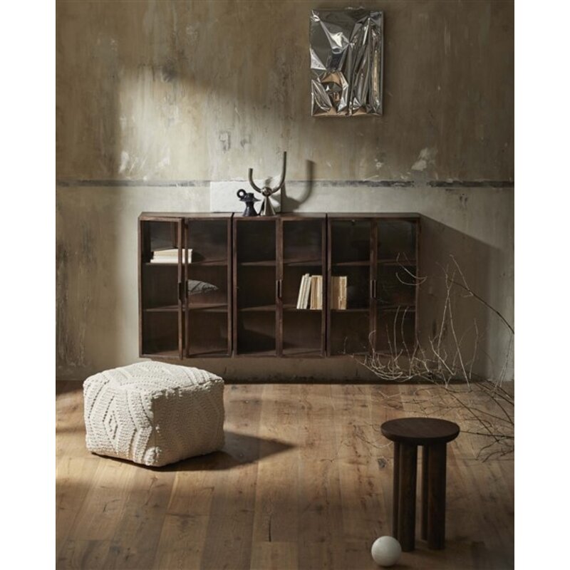 Nordal-collectie WULAR poef gebroken wit