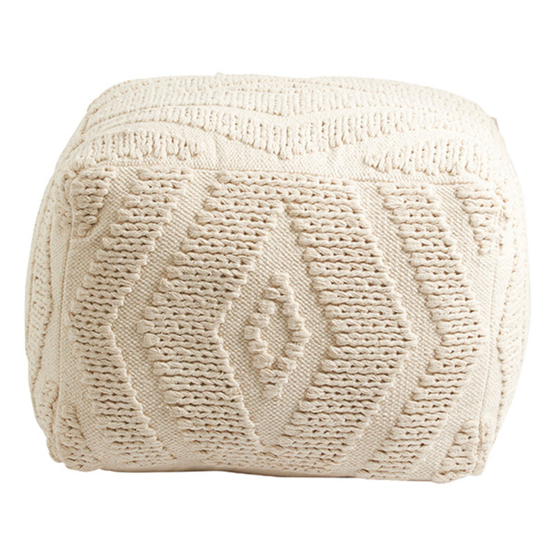 Nordal-collectie WULAR pouf off white