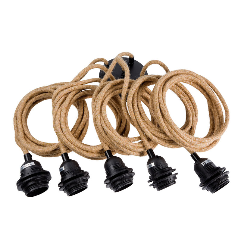 Hoopzi-collectie Lampfitting voor Plafond - Naturel - 5 Fittings