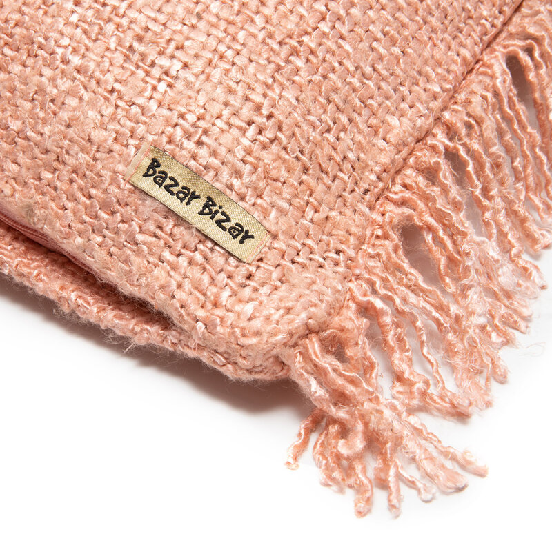 Bazar Bizar-collectie De Oh My Gee Kussenhoes - Zalm Roze - 40x40