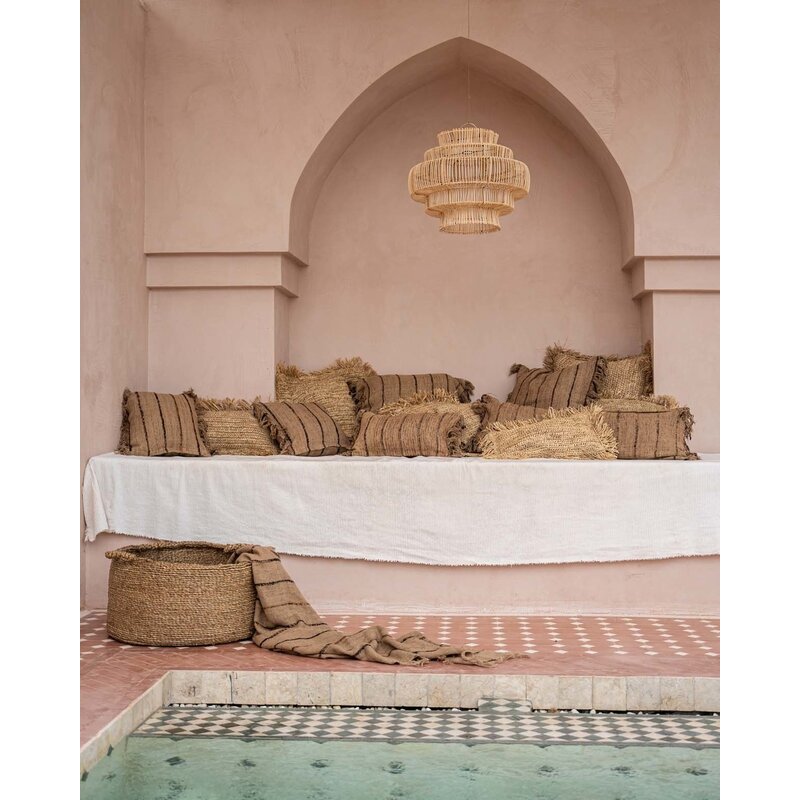 Bazar Bizar The Oh My Gee Cushion Cover - Beige Black - 40x40