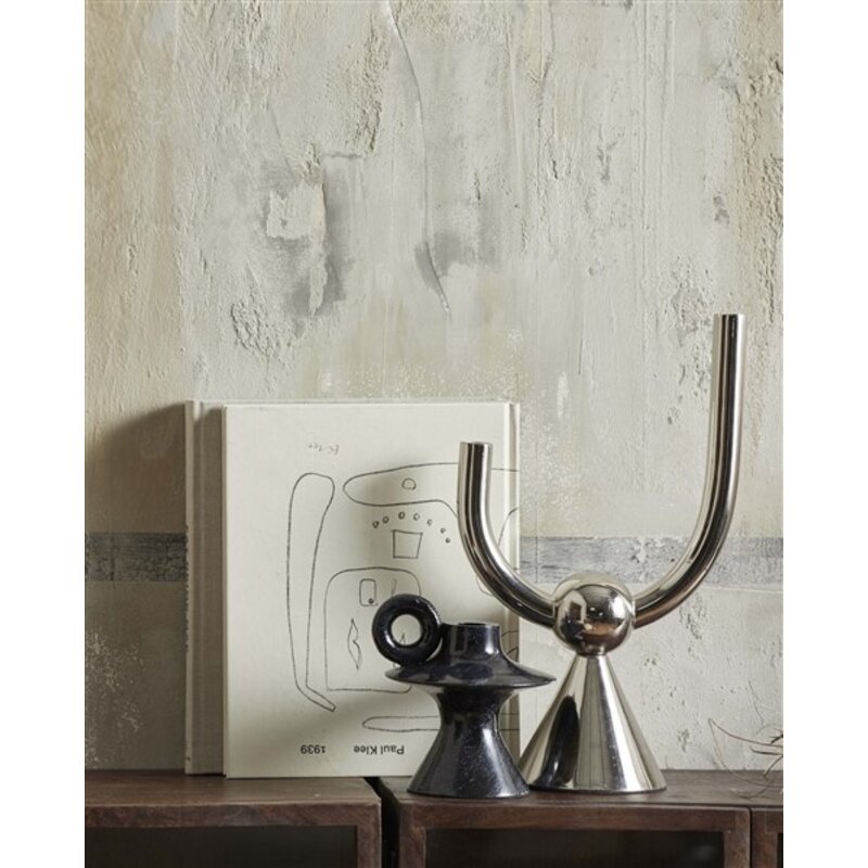 Nordal-collectie CORFU candle holder chrome finish