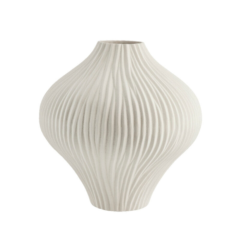 Lene Bjerre  Esmia decorative vase H34,5 cm off-white