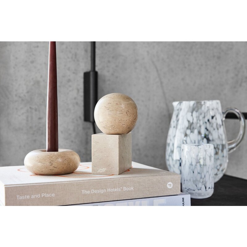 OYOY LIVING Savi Marble Bookend - Square