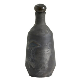 Nordal JUNIPER bottle w. lid terracotta black