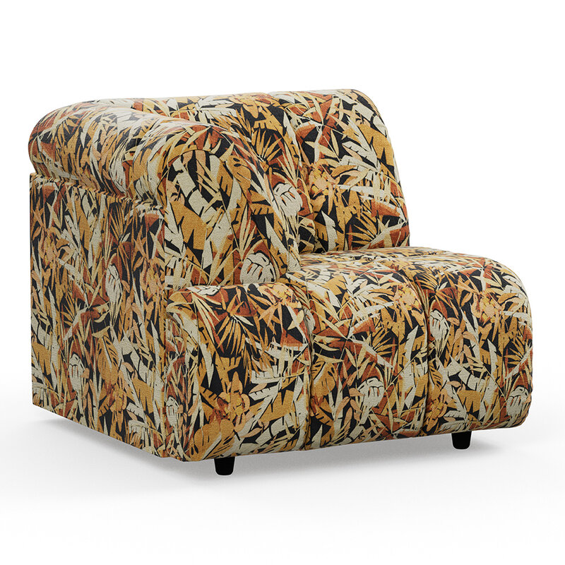HKLIVING-collectie Wave bank: element links hoge arm printed hollywood