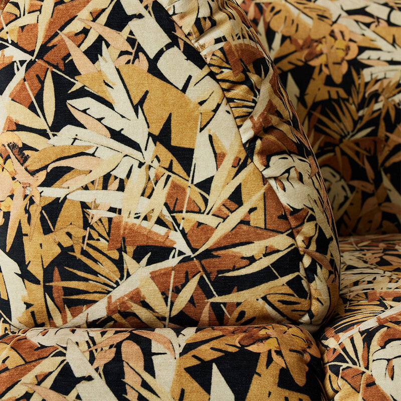HKLIVING-collectie Wave bank: element links hoge arm printed hollywood